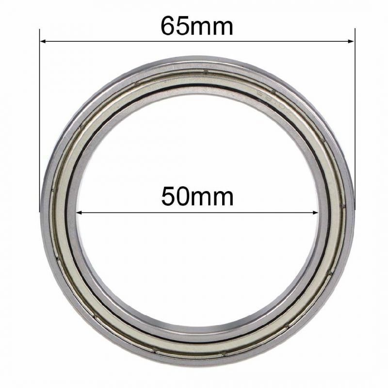 6810zz Deep Groove Ball Bearing 50mm Inner Dia 65mm Od 7mm Bore Double Shielded Chrome Steel Z2