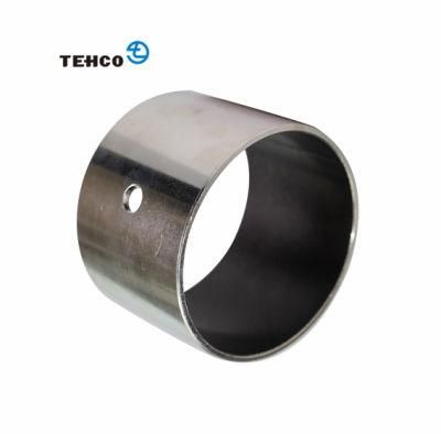 Steel Backing Bronze Powder and PTFE PolymersLayer Self-lubricating DU Bushing DIN1494 Standard for Woven and Tobacco Machinery.