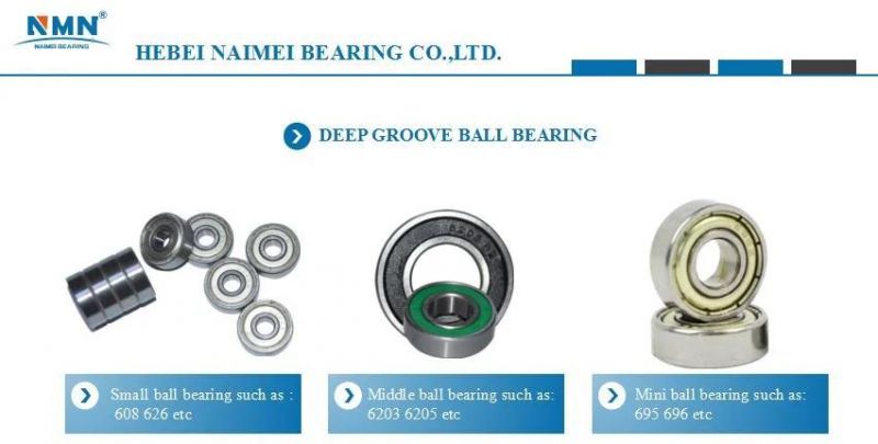 Deep Groove Ball Bearing 6204-2RS Steel Ball Bearing