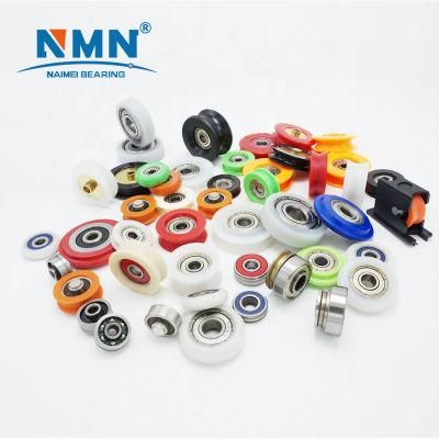 Bearing White Nylon Pulley Sliding Door Roller Bearing with Plastic OEM Pulley Wheels 625 626 608 696 6201