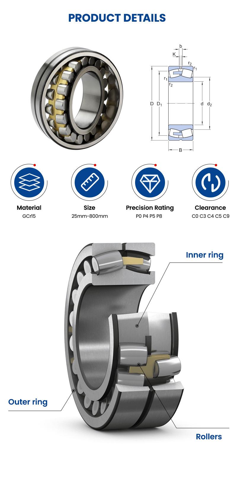 Xinhuo Bearing China Roller Bearing Manufacturers 6205 Bearing 22213cak Split Spherical Roller Bearing