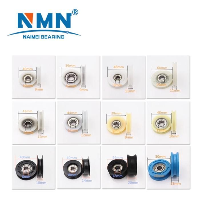 Nylon Covered Bearing Plastic Pulley Ball Bearing 6002zz for Container Bearing 35*10*16