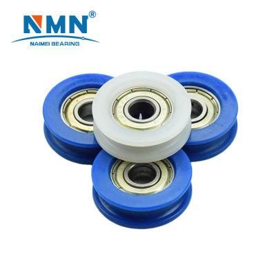 Nylon Coated Ball Bearing for Sliding Door and Windows Roller Pulley Wheel Bearing 608