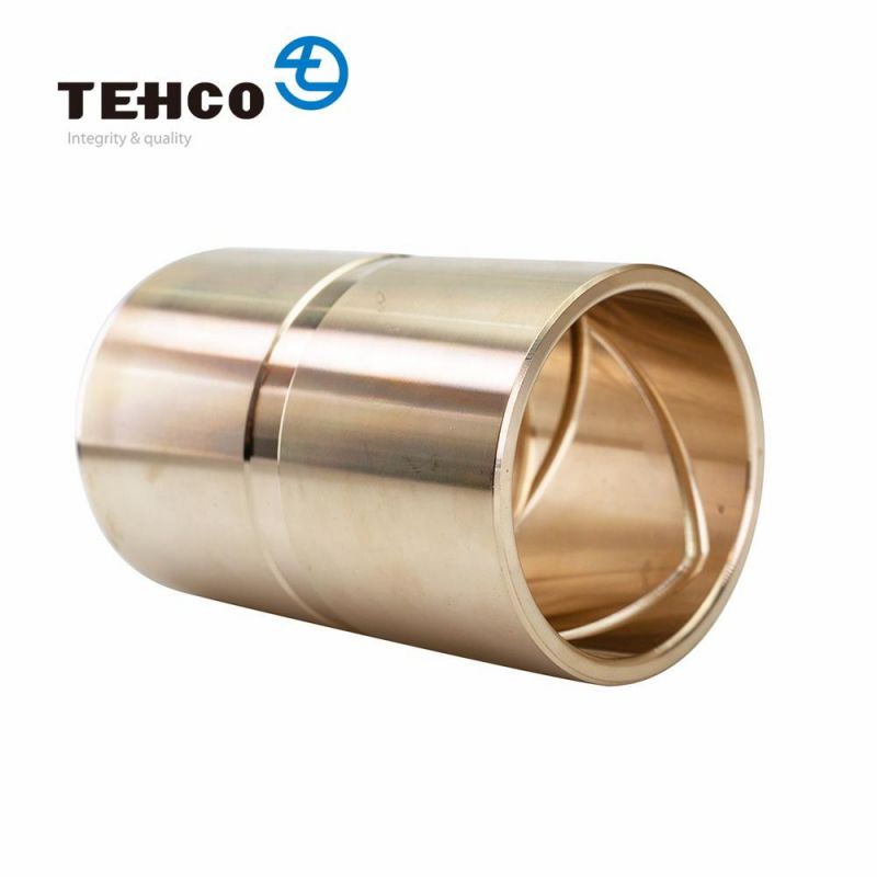 OEM Customized High Precision CNC Machining Copper Bronze Brass Bushings with Various Kinds of Oil Groove for Crane Electromotor