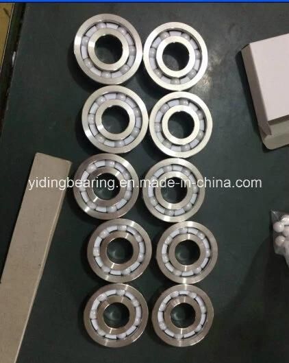 High Speed High Temperature Hybrid Ceramic Ball Bearing 6201