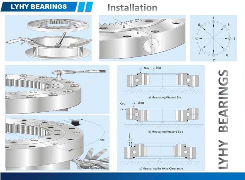 Mte 415 Four Point Contact Ball Slewing Bearing with External Gear