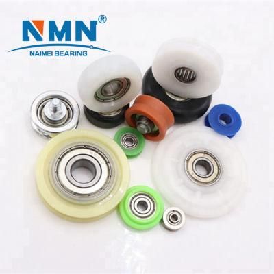 Nylon Coated Ball Bearing for Sliding Door and Windows Small Plastic Ball Bearing Pulley Wheel, Roller Pulley 626 608