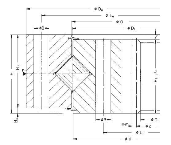 OEM Cross Roller Slew Bearing 162.25.1077.890.11.1503 Slewing Bearing