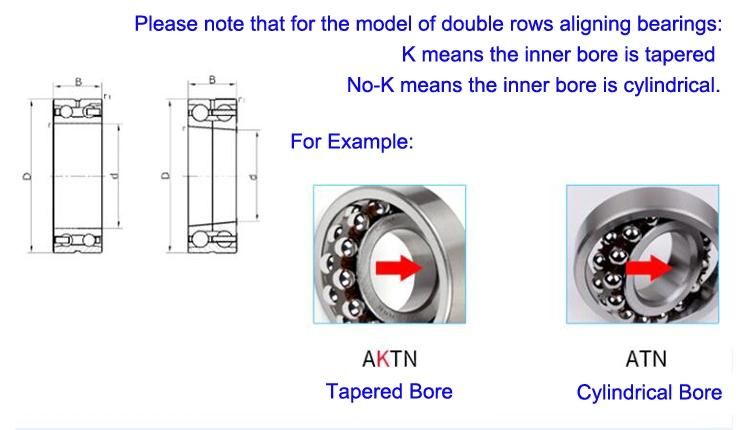 2216aktn High Performance Self Aligning Ball Bearing with Tapered Bore