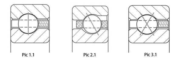 ID 6" Open Type Radial Contact Deep Groove Balls Thin Wall Bearing with 1" X 1" Section