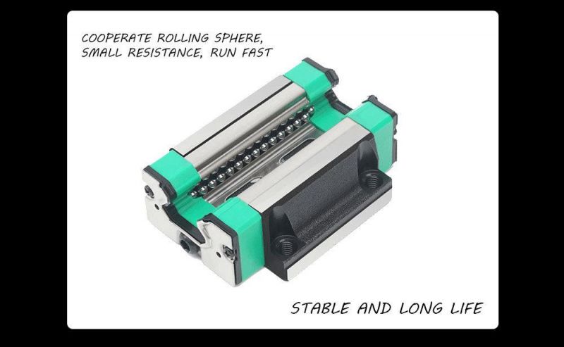 Provided with CF53 Material C7 Tolerance Shaft End Mechanical Movement Extended Linear Guide Slider Hgw35hc