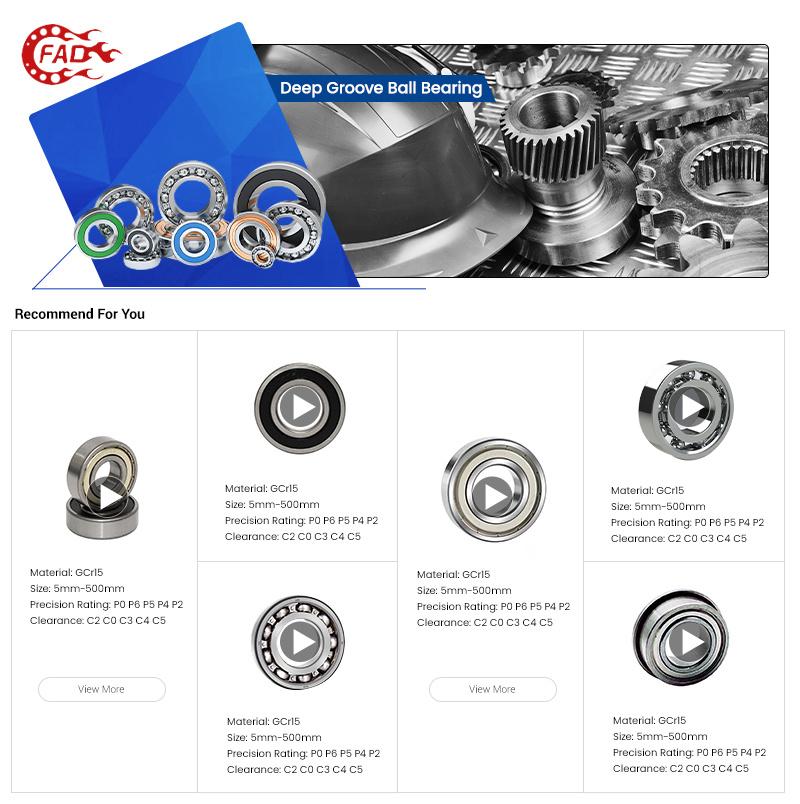 Xinhuo Bearing China Thrust Bearing Manufacturing Deep Groove Ball Bearing Puller Small and Medium Bearings Axial Deep Groove Ball Bearing