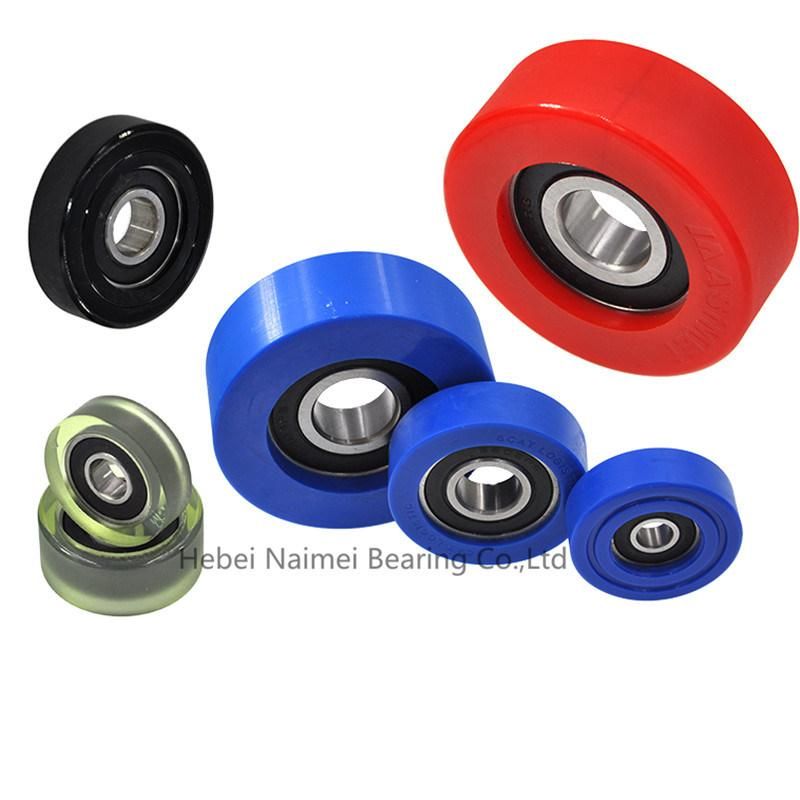 Pulley Hot Sale PU62635-14 Plastic Roller with 625-2RS Rubber Sealed Ball Bearing 14X6X35mm