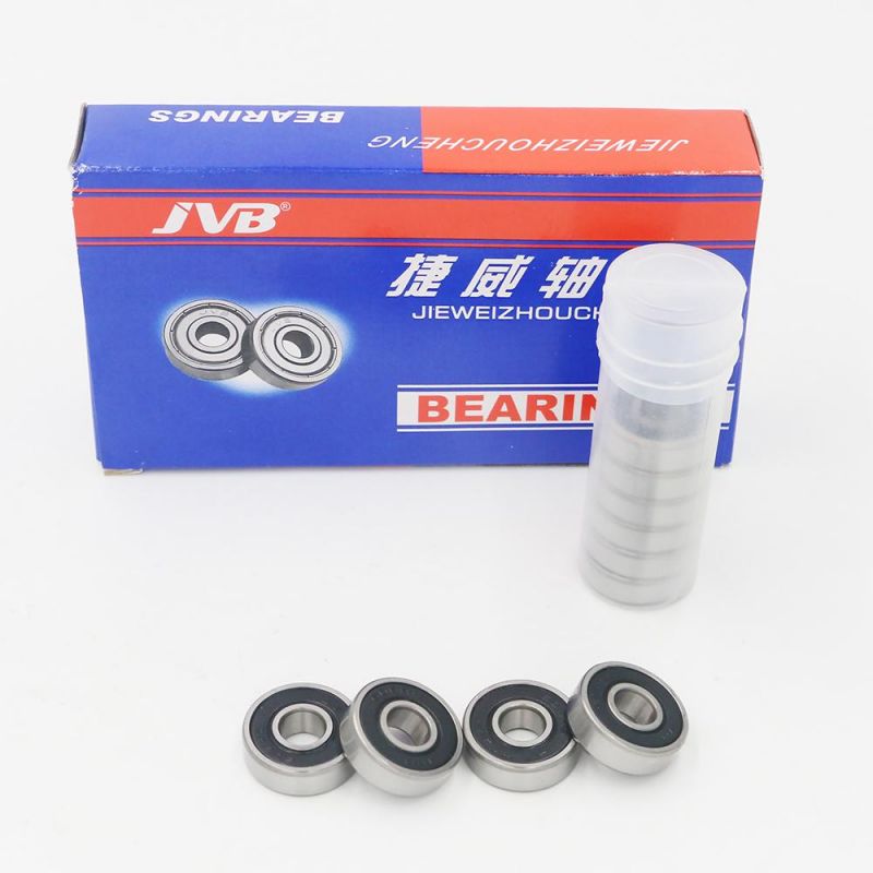 High Speed Skateboard Bearings Deep Groove Ball Bearing 608 608RS with Six Balls Ceramic Black Balls