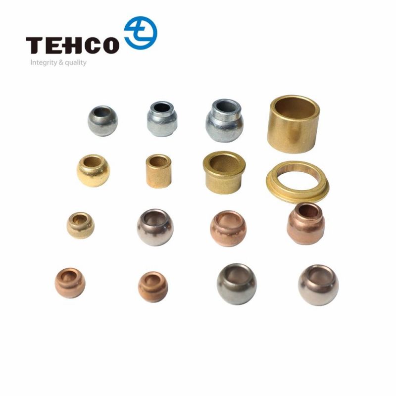 Tehco Sintered Brass Oil Graphite Bronze Flange Bushing Sinterized Bronce Bush For Electrical Moto