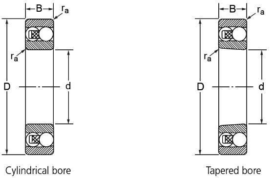 1310 / 1310K Genuine Low Friction Tapered Bore Self-Aligning Ball Bearing