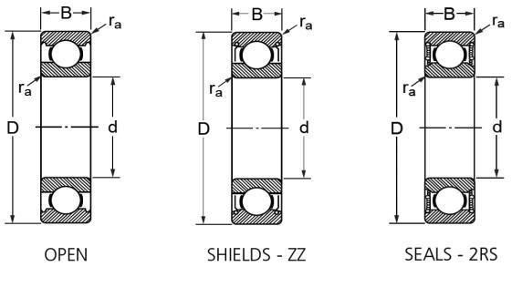 6800 Series Z1V1-Z4V4 Thin Wall Bicycle Deep Groove Ball Bearing