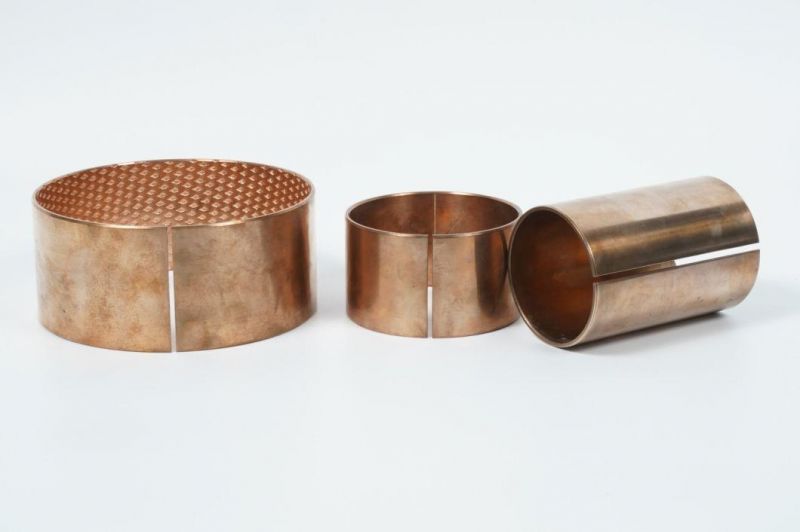 CuSn8P Wrapped Tin Bronze Bushing of High Density with Oil Apertures by Certain Angle Applied to Heavy Load Agriculture Machine.