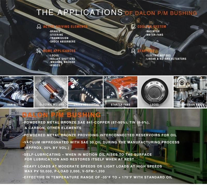 Sintered Oil Impregnated Bronze Bearings