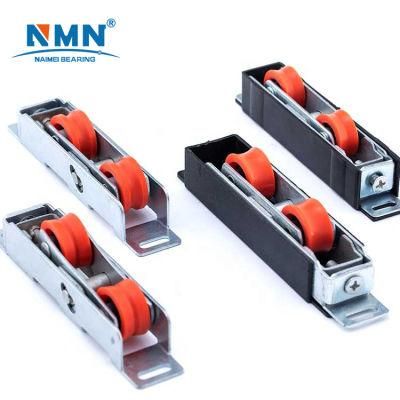 Customized Size Bracket &amp; Bearing Plastic Nylon Roller for Sliding Door, Wheel for Door, Roller for Sliding Glass Door