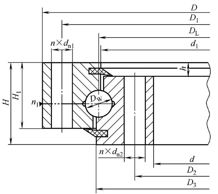 010.10.120 High Precision Machinery Slewing Ring Bearing