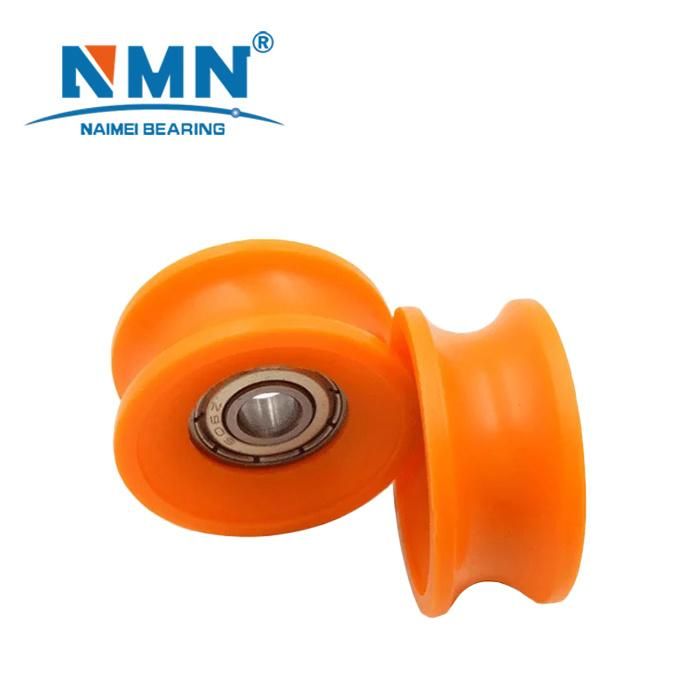 Nylon Covered Bearing Plastic Pulley Ball Bearing 6002zz for Container Bearing 35*10*16