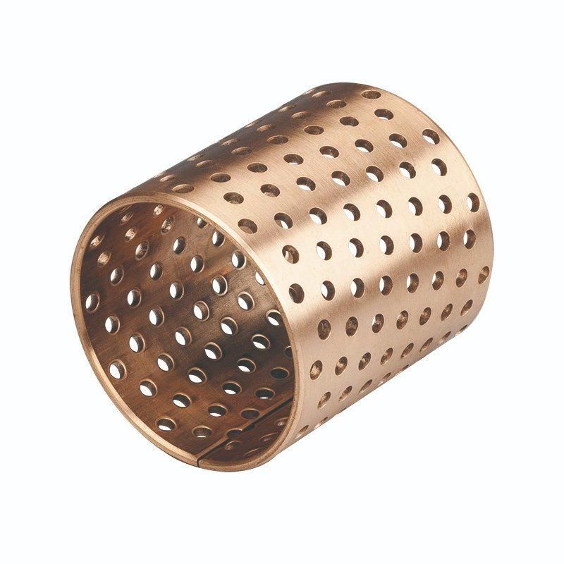 CuSn8P Wrapped Tin Bronze Bushing of High Density with Oil Apertures by Certain Angle Applied to Heavy Load Agriculture Machine.