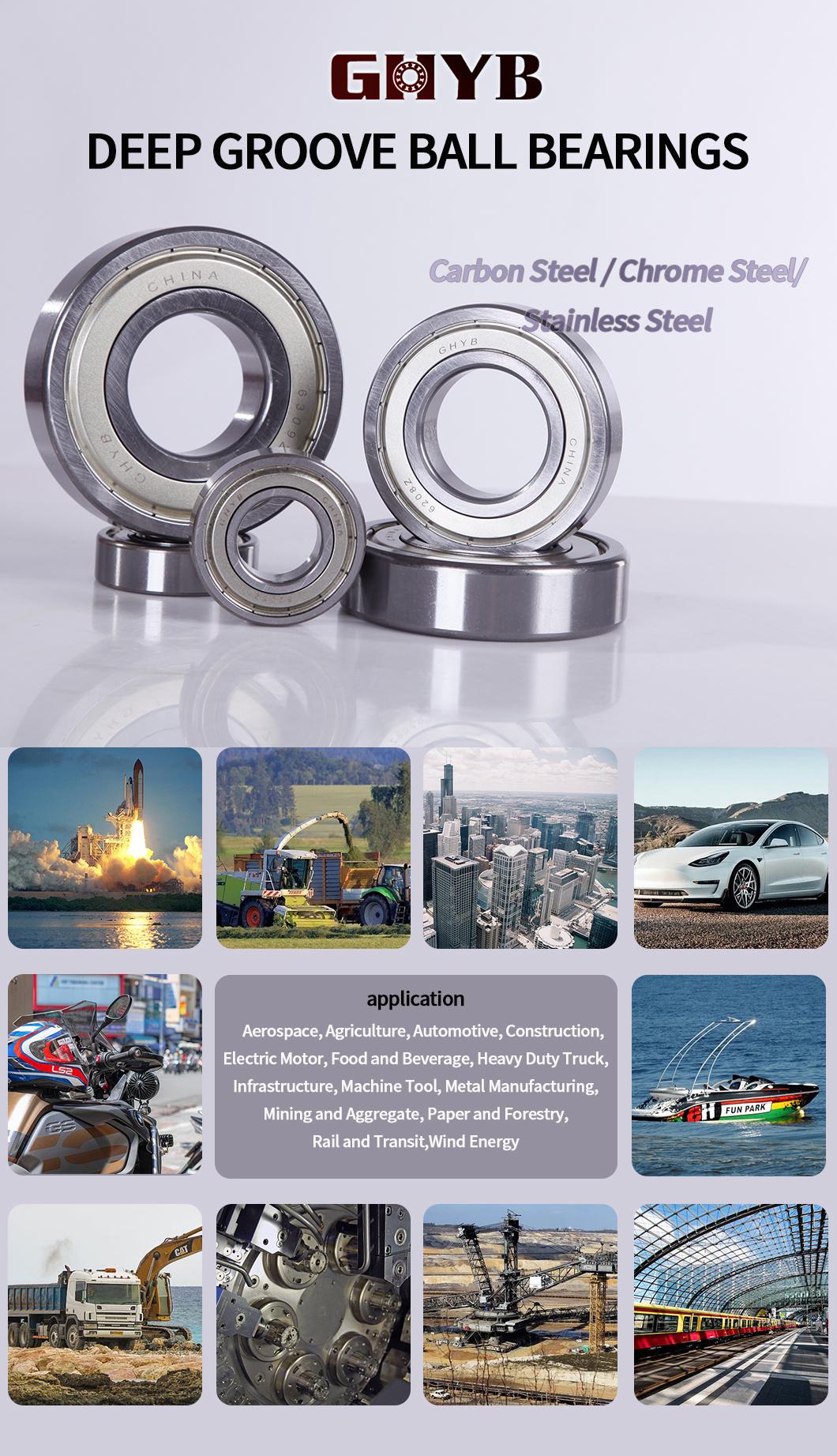 OEM Customization 6309 6310 Rz/2rz/RS NSK/Timken/NTN Deep Groove Ball Bearing for Textile Ceramics Agricultural Machinery