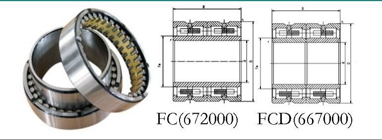 Four Row Cylindrical Roller Bearing for Rolling Mill Fcd6692340