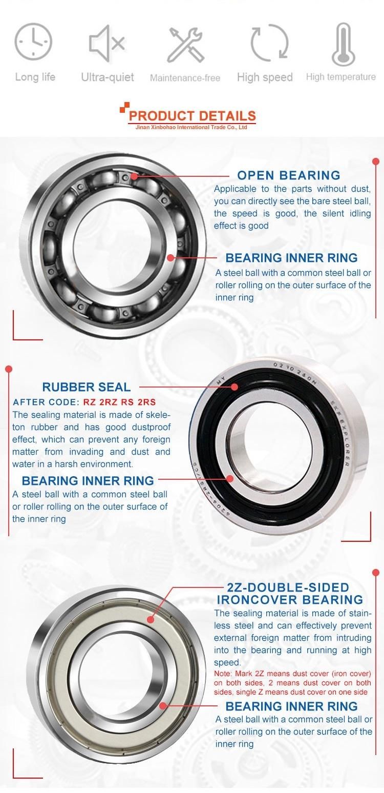 Koyo NSK NTN NACHI Timken 6211 6212 6303 6306 6309 6310 16100 Zz 2RS 2rsh P0 Precision ABEC1 Deep Groove Ball Bearings