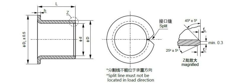 092f Bronze Bearing Bush Bronze Bushing Oilless Bearing