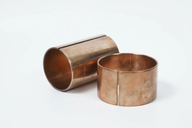 Tin Bronze Copper Alloy CuSn8P FB092 Wrapped Bronze Bushing with Oil Holes DIN1494 Standard Agriculture and Forest Machine Bush.