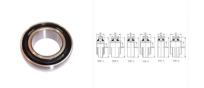 Chrome Steel Round Bore Agricultural Bearing W208PP10