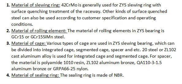 Zys Excavator Slewing Bearing for Sale 014.30.630