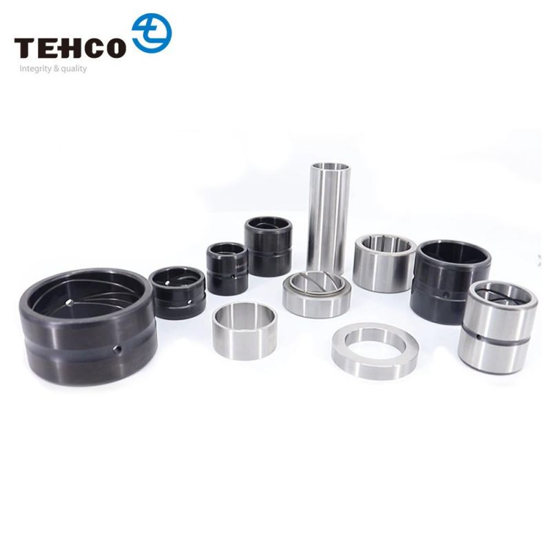 Excavator and Crane Construction Machine Cross Oil Groove Steel Bushing Made of C45 and GCr15 Custom Hardness and Sizes.