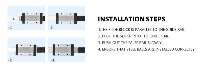 Ultra Low Noise and High Smoothness Lengthen Style Mini Slider Mgn15h Linear Guide