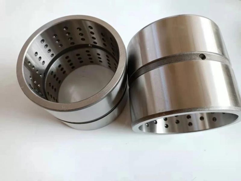 Machining Part Hardened Flange Sleeve Bearing Steel Bushing with Grease Groove