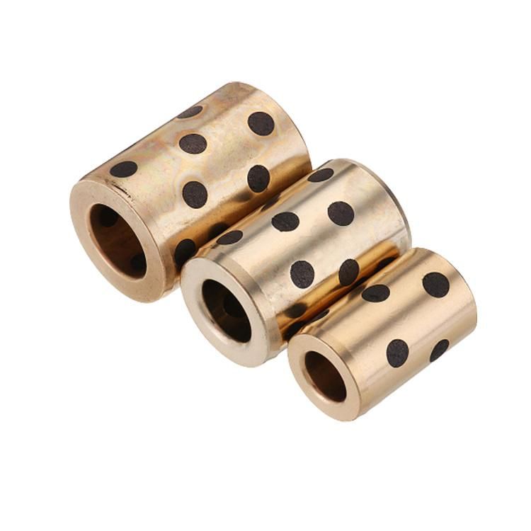 Oilless Bushing Self-Lubricating Sleeve Plugged Brass Bearing Carbon Bush Graphite Flange Bronze Bushes Bushing Bearing