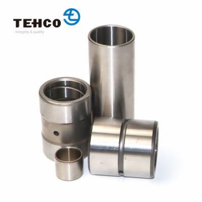 High Carbon GCr15 and C45 Steel Bushing Custom Material for Excavator and Crane Machine with Cross Oil Grooves of Heat Treatment