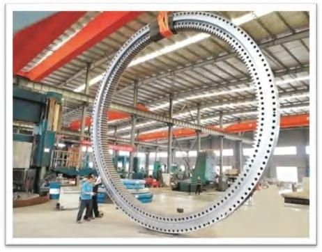 Four Contact Ball Slewing Bearing with Inner Tooth, China Gear Ring Manufacturer, Wind Turbine Using Slewing Bearing