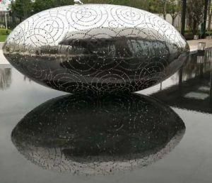 SS304 Stainless Steel Outdoor Sculpture Strange Ball, Shape Ball, Exhibition Ball, Outdoor Sign