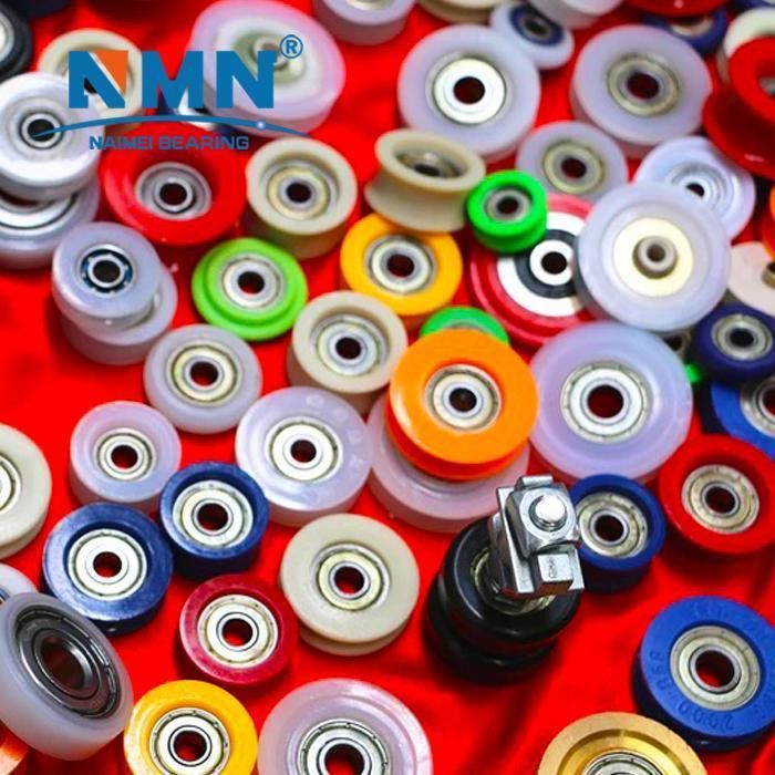 Pulley Hot Sale PU62635-14 Plastic Roller with 625-2RS Rubber Sealed Ball Bearing 14X6X35mm