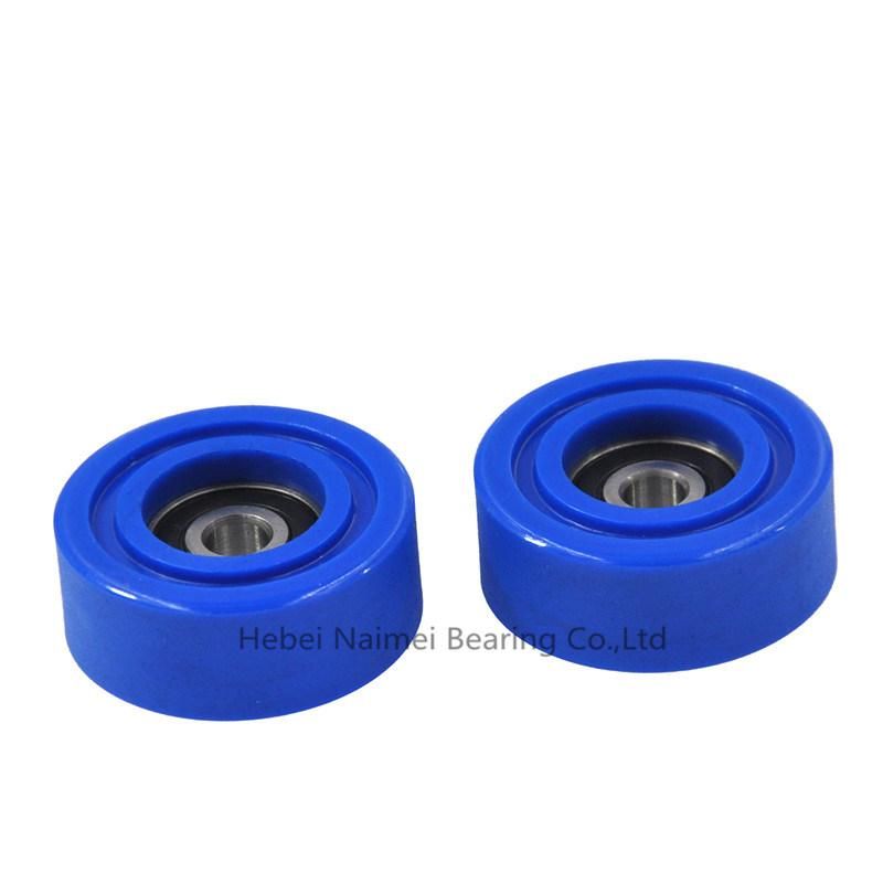 Pulley Hot Sale PU62635-14 Plastic Roller with 625-2RS Rubber Sealed Ball Bearing 14X6X35mm