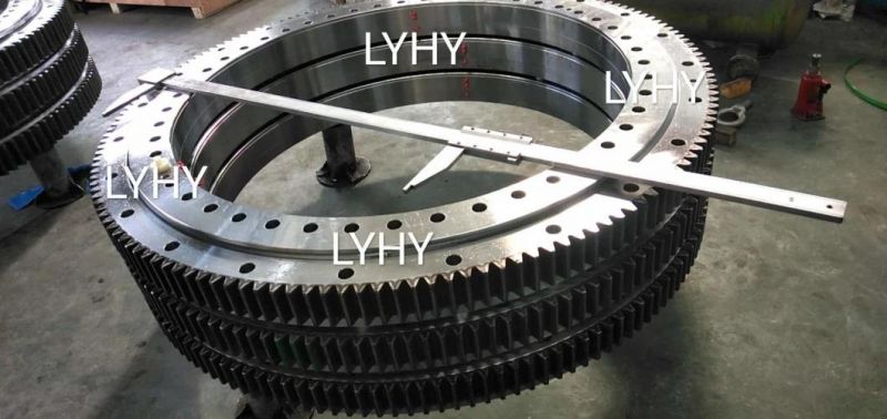 Lyhy Single Row Ball Slewing Bearings Turntable Bearings with External Teeth Mte-730t