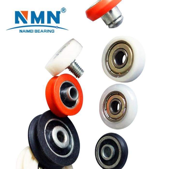 Nylon Covered Bearing Plastic Pulley Ball Bearing 6002zz for Container Bearing 35*10*16