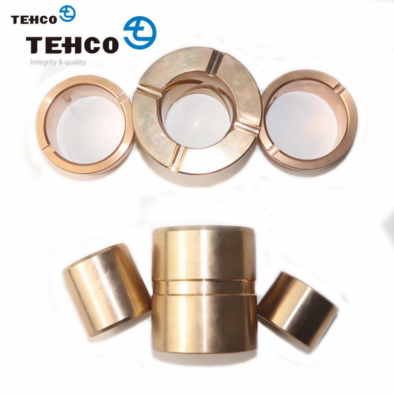 Custom CNC Machining Factory Custom Bronze Steel Bush Sleeve Copper Brass Bushing For Agriculture and Crane Machine.