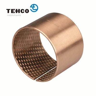 CuSn8P Bronze Bearing FB090 CuSn8 Wrapped Bronze Bushing Bronze Bearing Bush For Heavy Load Engineering Machines