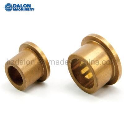 Sintered Metal Bronze Flanged Sleeve Plain Bush Bearing