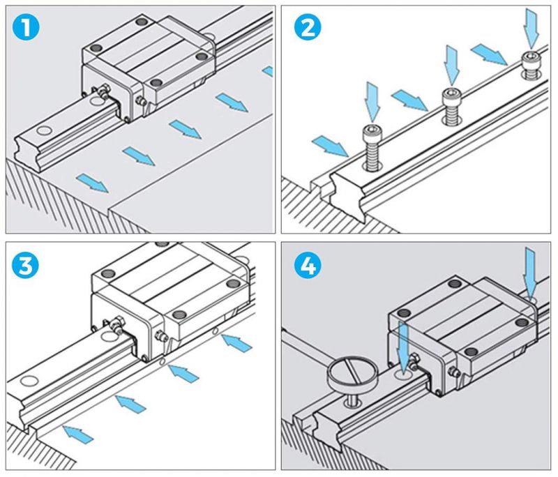 Medium Preload Transmission Motion Punch Machine CNC Lathe Accessories Compatible Linear Slide Block Guideway Rail Linear Guide with Moderate Price