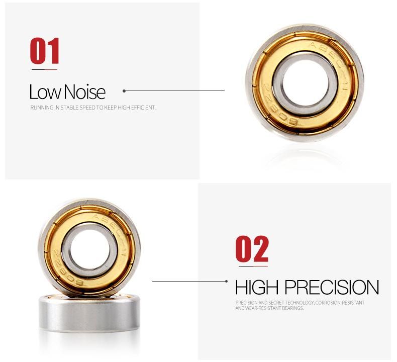 Skating Bearing 608 RS ABEC-9 ABEC-11 Ball Bearings for Skateboard